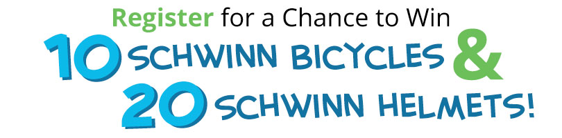 Register for a Chance to Win 10 Schwinn Bicycles and 20 Schwinn Helmets